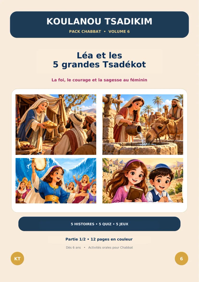 Couverture : Pack Chabbat — Volume 6, partie 1